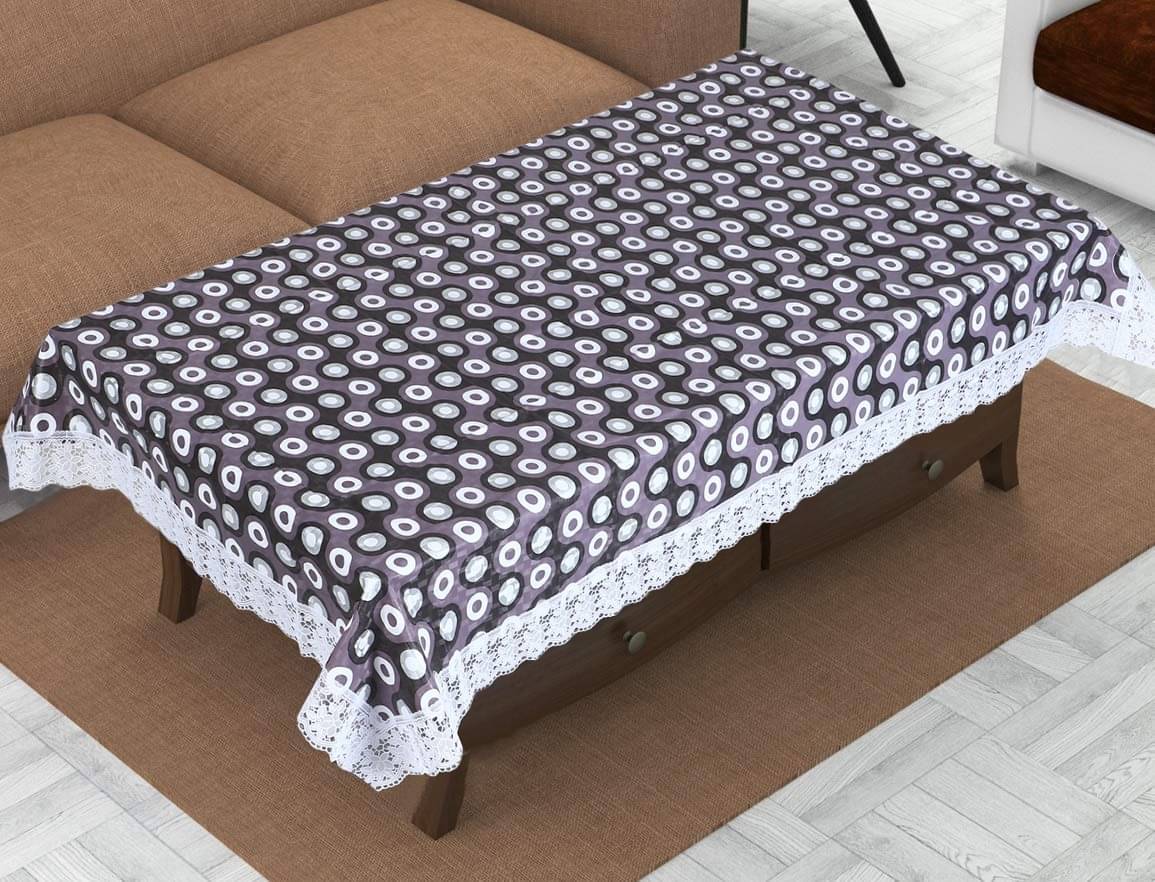     			DPA Collection Printed PVC 4 Seater Rectangle Table Cover ( 152 x 102 ) cm Pack of 1 Gray