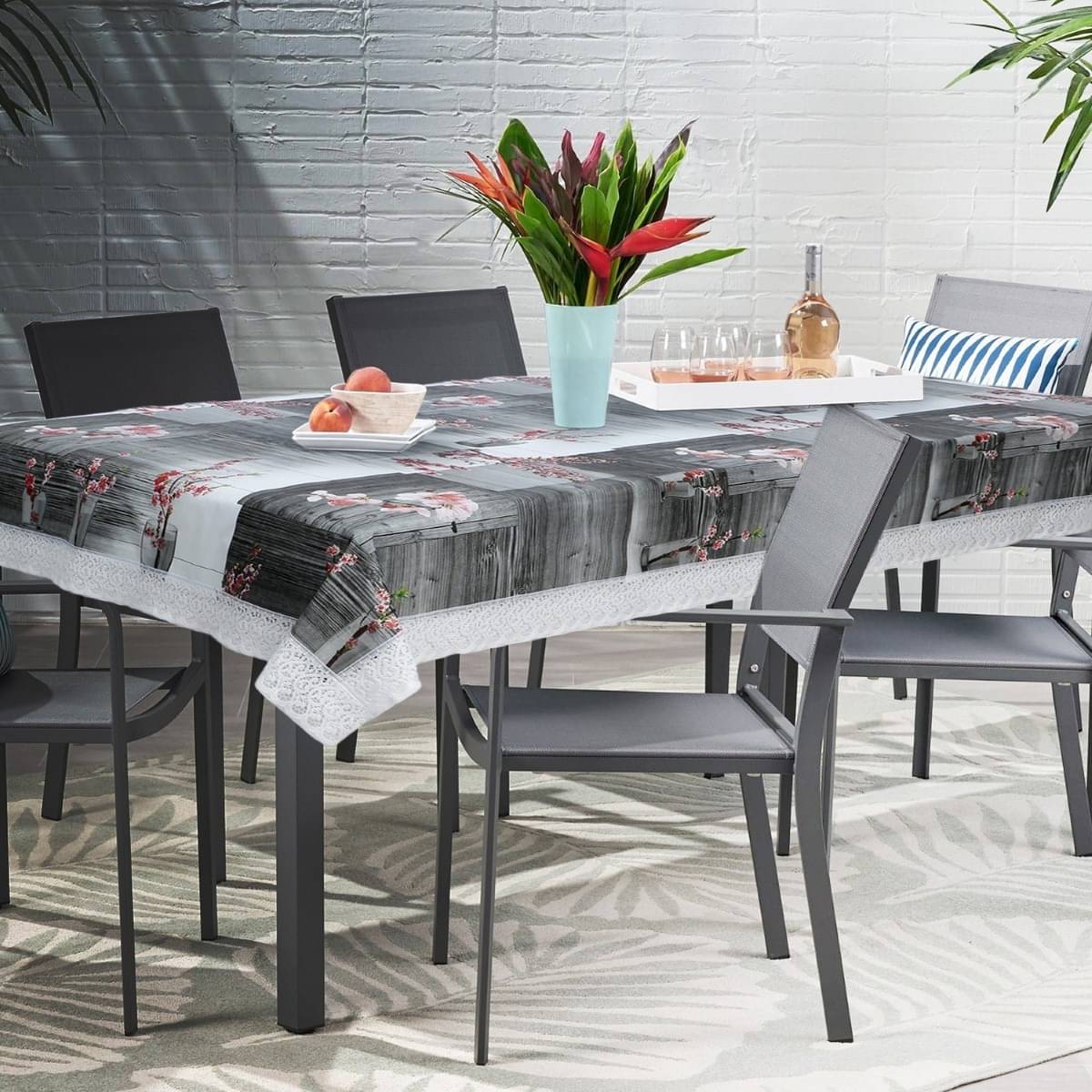 DPA Collection Printed PVC 6 Seater Rectangle Table Cover ( 229 x 152 ) cm Pack of 1 Multi DPA Collection Printed PVC 6 Seater Rectangle Table Cover ( 229 x 152 ) cm Pack of 1 Multi