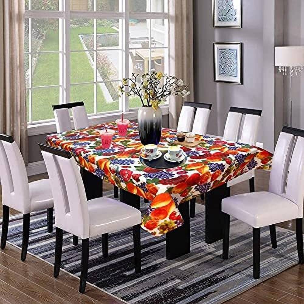 DPA Collection Printed PVC 6 Seater Rectangle Table Cover ( 198 x 136 ) cm Pack of 1 Red DPA Collection Printed PVC 6 Seater Rectangle Table Cover ( 198 x 136 ) cm Pack of 1 Red