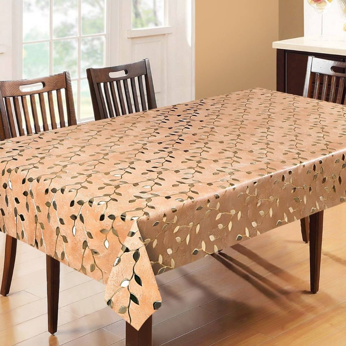     			DPA Collection Printed PVC 6 Seater Rectangle Table Cover ( 198 x 137 ) cm Pack of 1 Multi
