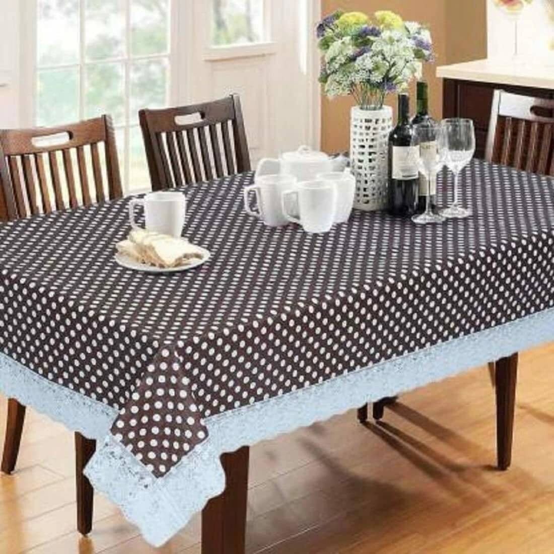 DPA Collection Printed PVC 6 Seater Rectangle Table Cover ( 228 x 152 ) cm Pack of 1 Black DPA Collection Printed PVC 6 Seater Rectangle Table Cover ( 228 x 152 ) cm Pack of 1 Black