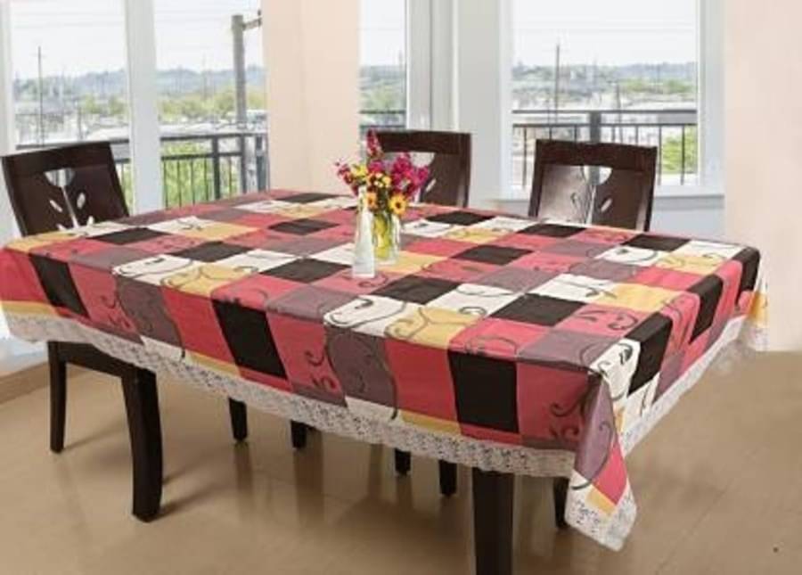 DPA Collection Printed PVC 6 Seater Rectangle Table Cover ( 229 x 152 ) cm Pack of 1 Multi DPA Collection Printed PVC 6 Seater Rectangle Table Cover ( 229 x 152 ) cm Pack of 1 Multi