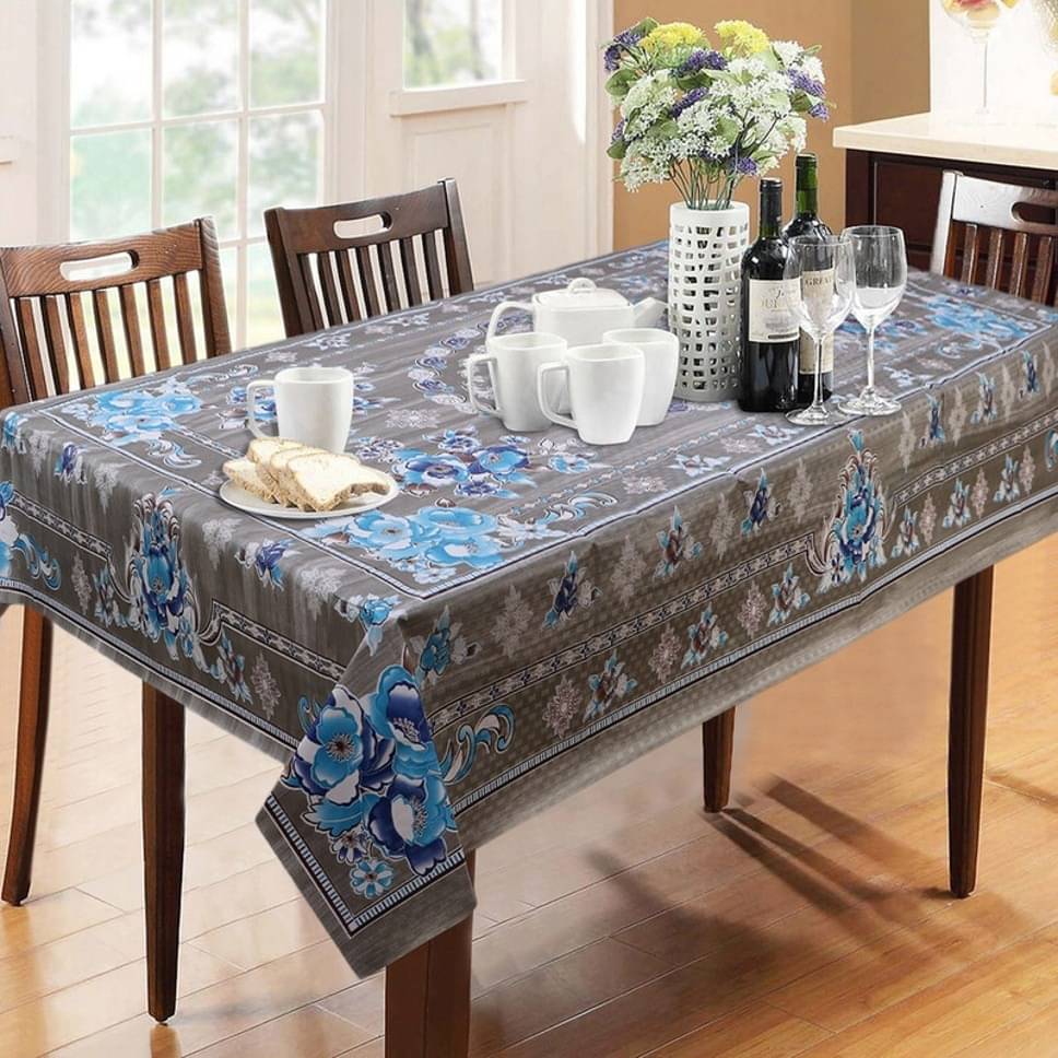 DPA Collection Printed PVC 6 Seater Rectangle Table Cover ( 229 x 152 ) cm Pack of 1 Blue DPA Collection Printed PVC 6 Seater Rectangle Table Cover ( 229 x 152 ) cm Pack of 1 Blue