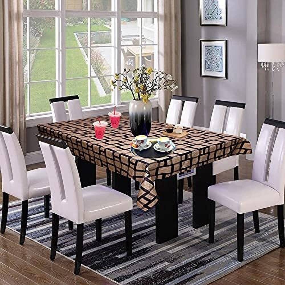     			DPA Collection Printed PVC 6 Seater Rectangle Table Cover ( 198 x 136 ) cm Pack of 1 Multi