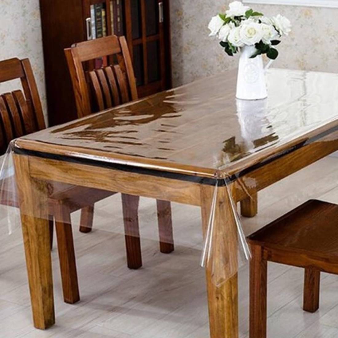 DPA Collection Printed PVC 6 Seater Rectangle Table Cover ( 229 x 152 ) cm Pack of 1 White DPA Collection Printed PVC 6 Seater Rectangle Table Cover ( 229 x 152 ) cm Pack of 1 White