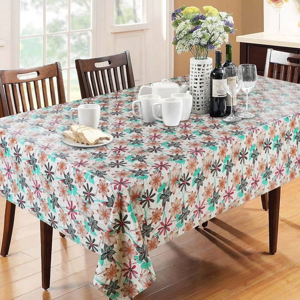 DPA Collection Printed PVC 6 Seater Rectangle Table Cover ( 198 x 136 ) cm Pack of 1 Green DPA Collection Printed PVC 6 Seater Rectangle Table Cover ( 198 x 136 ) cm Pack of 1 Green