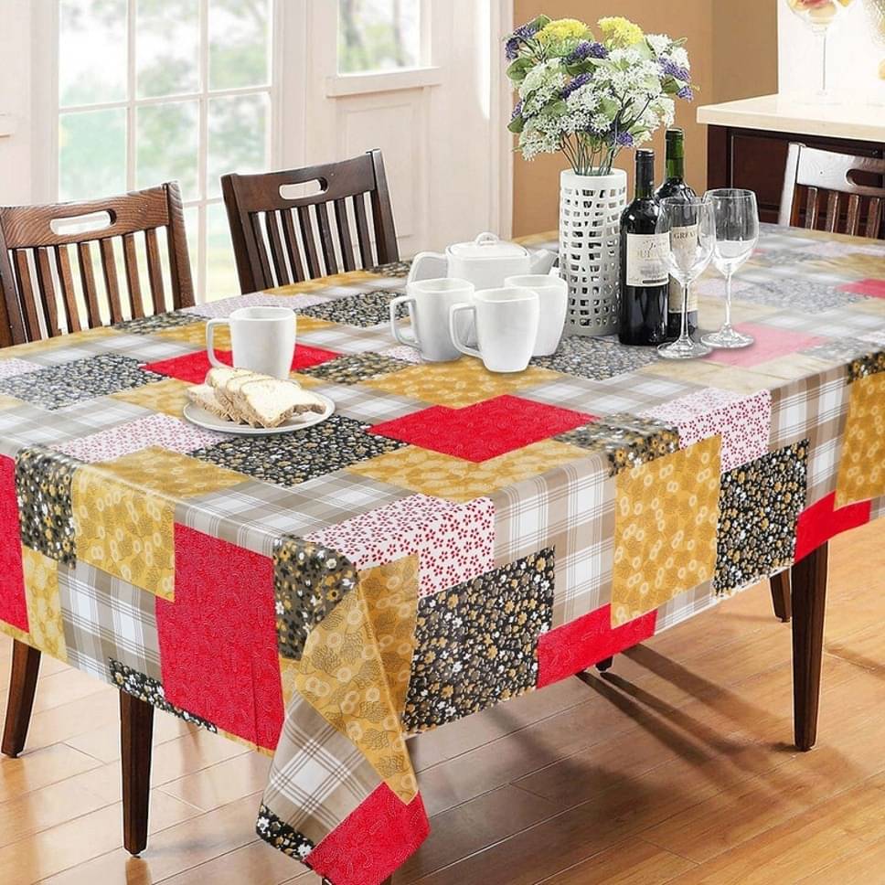 DPA Collection Printed PVC 6 Seater Rectangle Table Cover ( 198 x 136 ) cm Pack of 1 Beige DPA Collection Printed PVC 6 Seater Rectangle Table Cover ( 198 x 136 ) cm Pack of 1 Beige