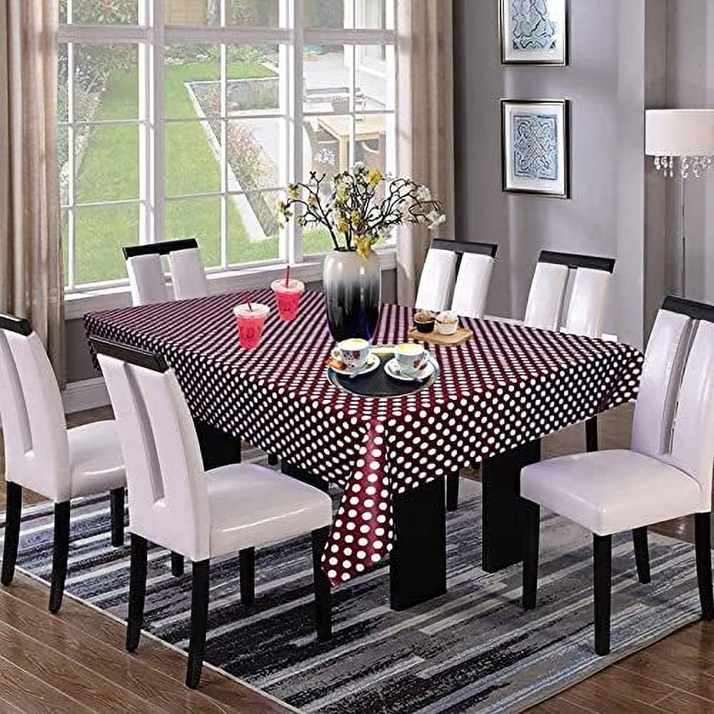     			DPA Collection Printed PVC 6 Seater Rectangle Table Cover ( 198 x 136 ) cm Pack of 1 Brown