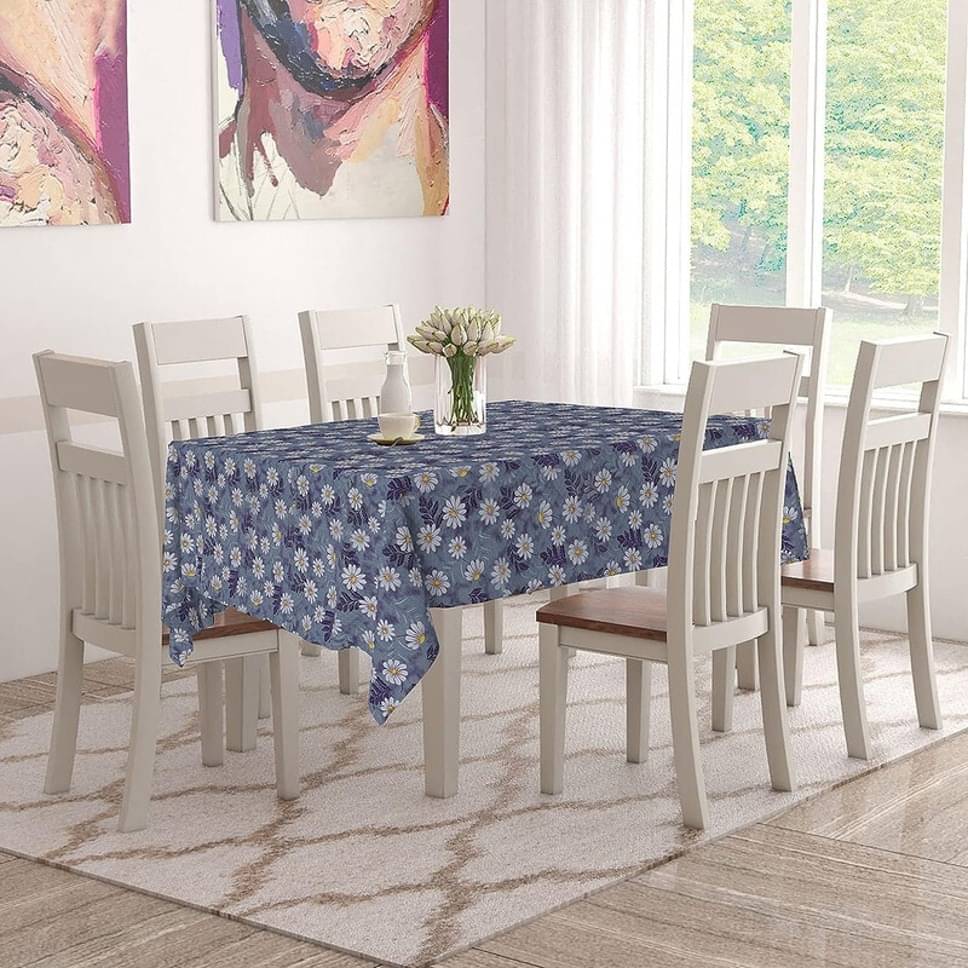 DPA Collection Printed PVC 6 Seater Rectangle Table Cover ( 198 x 136 ) cm Pack of 1 Blue DPA Collection Printed PVC 6 Seater Rectangle Table Cover ( 198 x 136 ) cm Pack of 1 Blue