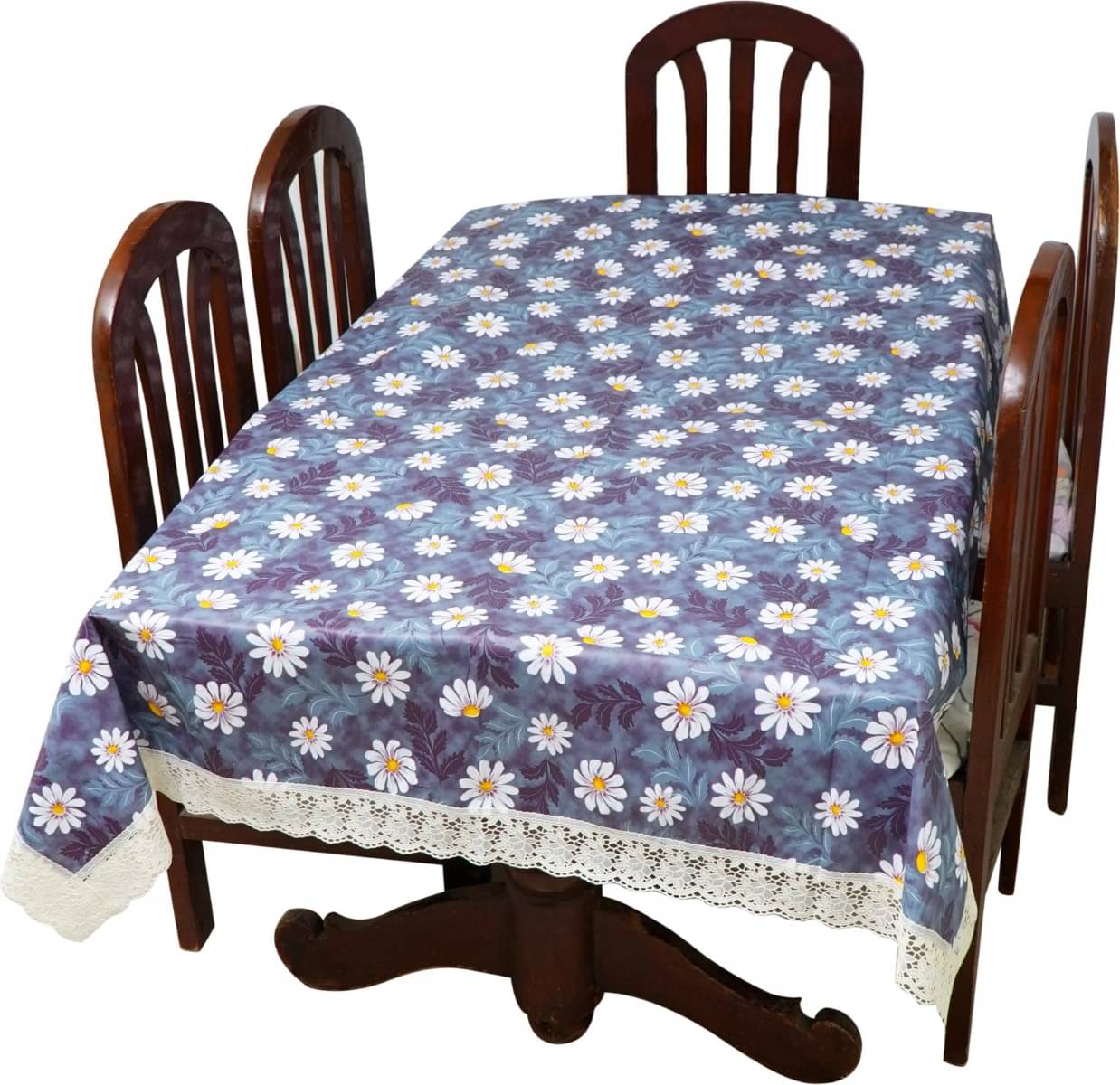     			DPA Collection Printed PVC 6 Seater Rectangle Table Cover ( 229 x 152 ) cm Pack of 1 Multi