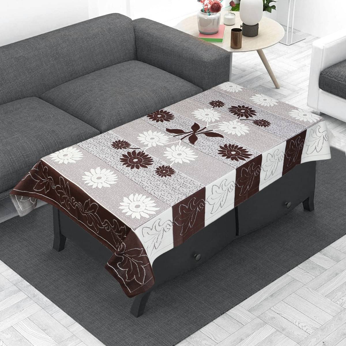     			DPA Collection Printed Polyester 4 Seater Rectangle Table Cover ( 122 x 122 ) cm Pack of 1 Multi