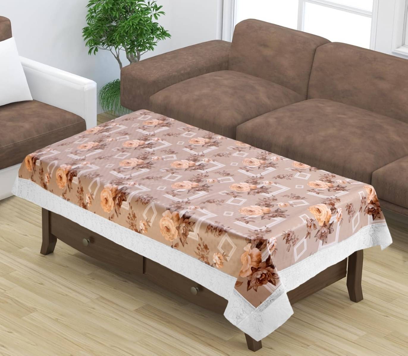 DPA Collection Self Design PVC 4 Seater Rectangle Table Cover ( 152 x 102 ) cm Pack of 1 Multi DPA Collection Self Design PVC 4 Seater Rectangle Table Cover ( 152 x 102 ) cm Pack of 1 Multi