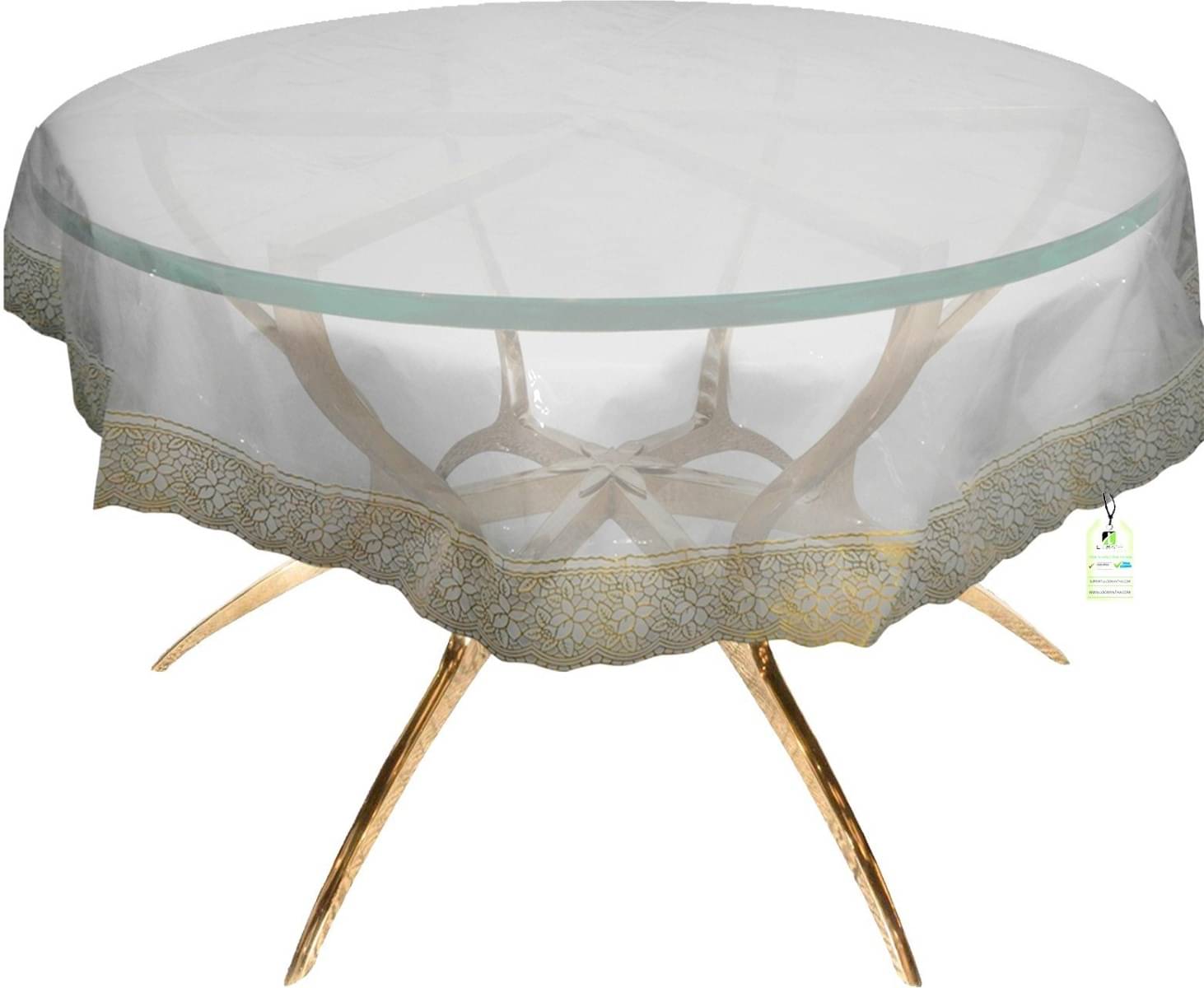 DPA Collection Solid PVC 4 Seater Rectangle Table Cover ( 183 x 183 ) cm Pack of 1 White DPA Collection Solid PVC 4 Seater Rectangle Table Cover ( 183 x 183 ) cm Pack of 1 White