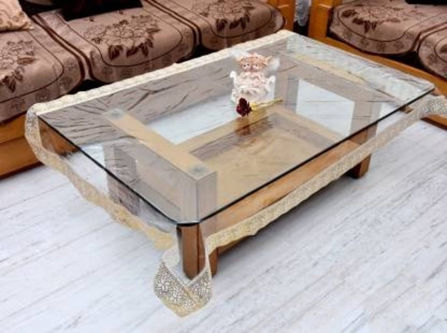 DPA Collection Solid PVC 4 Seater Rectangle Table Cover ( 152 x 102 ) cm Pack of 1 Gold DPA Collection Solid PVC 4 Seater Rectangle Table Cover ( 152 x 102 ) cm Pack of 1 Gold