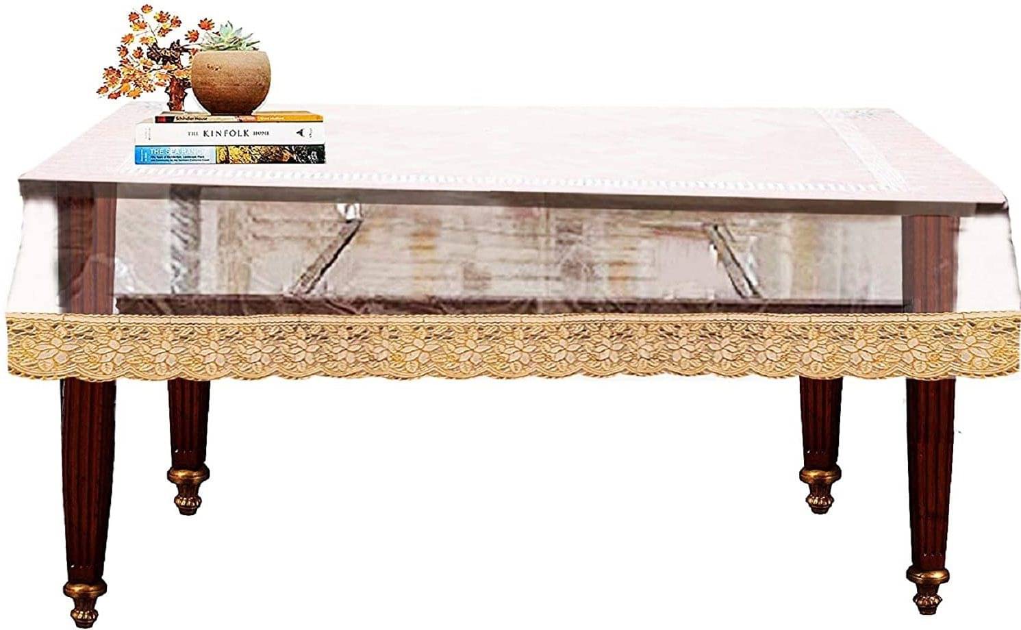 DPA Collection Solid PVC 4 Seater Rectangle Table Cover ( 152 x 102 ) cm Pack of 1 Gold DPA Collection Solid PVC 4 Seater Rectangle Table Cover ( 152 x 102 ) cm Pack of 1 Gold