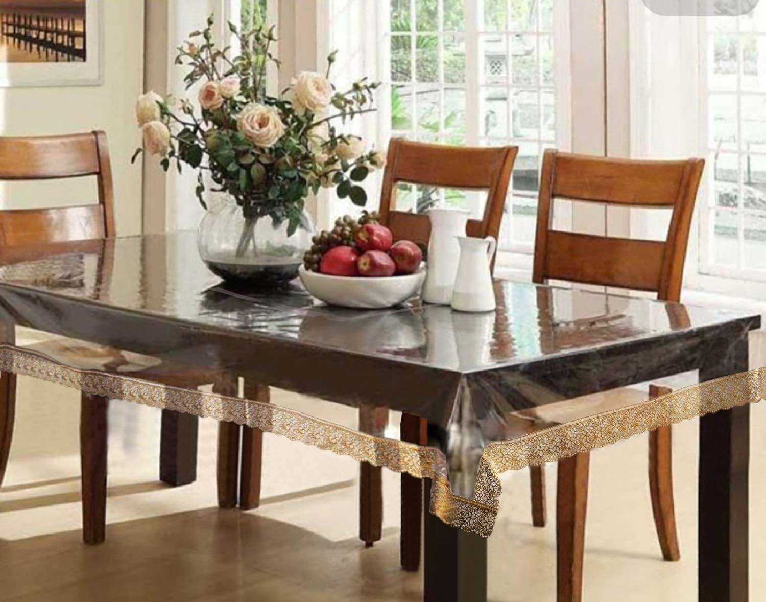 DPA Collection Solid PVC 6 Seater Rectangle Table Cover ( 228 x 152 ) cm Pack of 1 Gold DPA Collection Solid PVC 6 Seater Rectangle Table Cover ( 228 x 152 ) cm Pack of 1 Gold