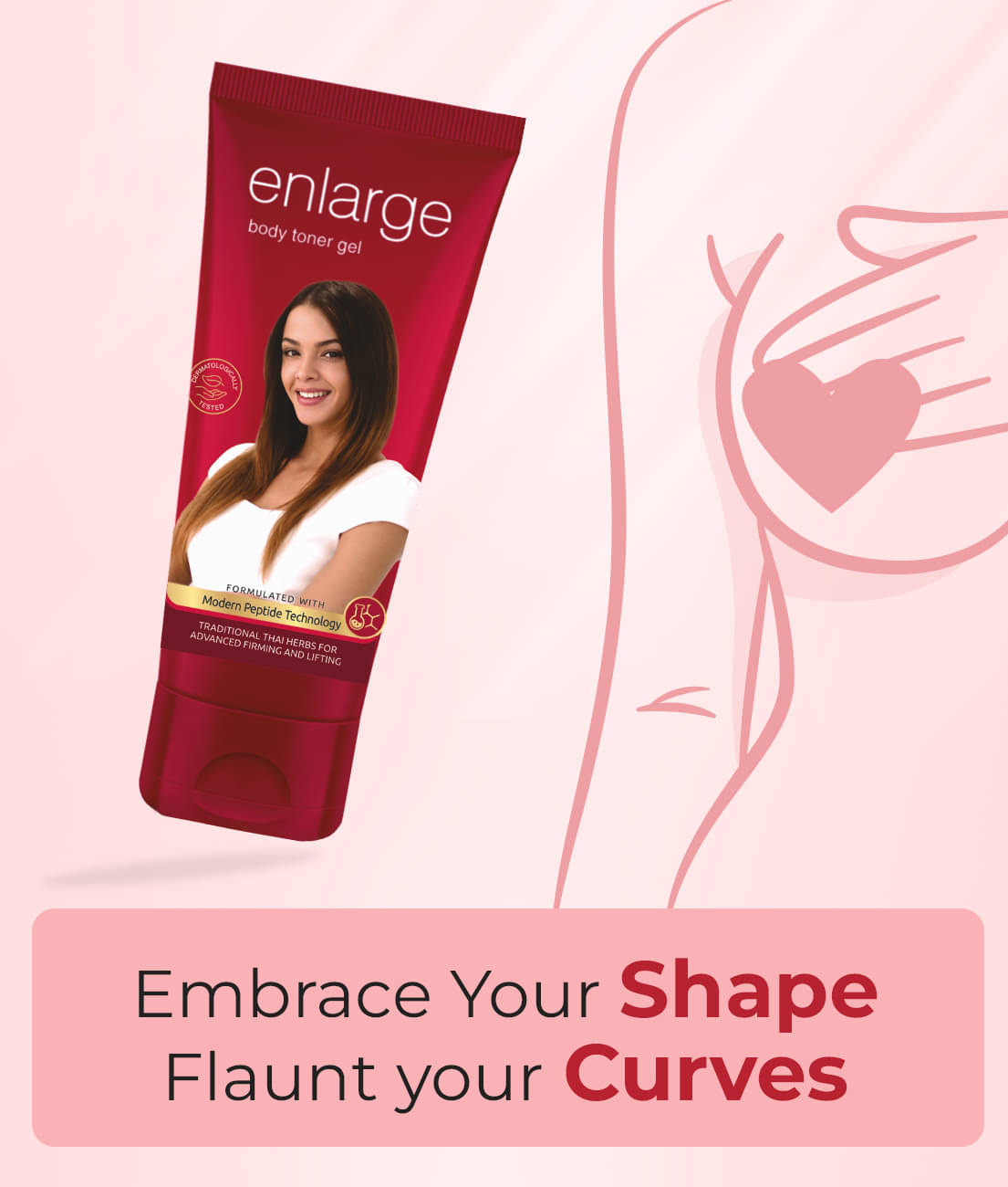     			Enlarge Skin Tightening Gel For All Skin Type 50 ml ( Single Pack )