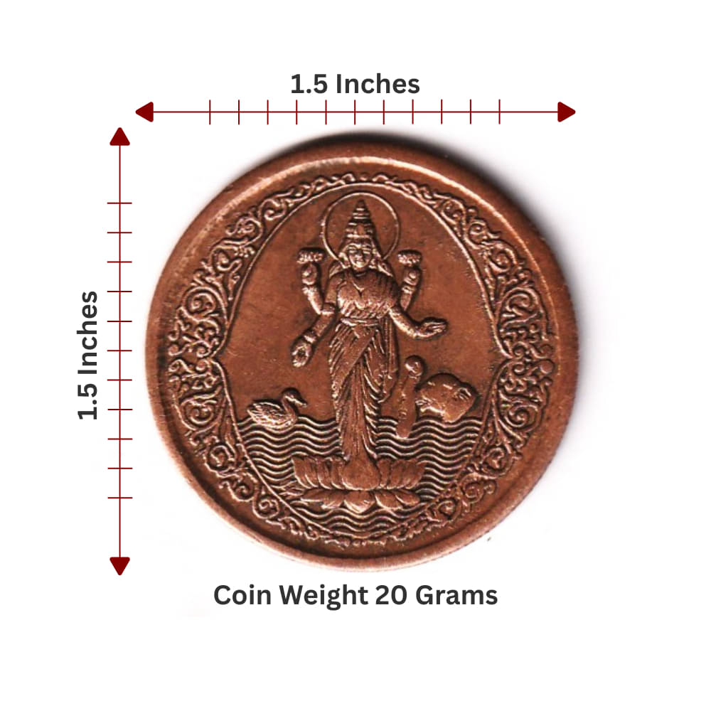     			Extremely Rare 20 Gram 1 Anna 1818 Laxmi Mata - India old Coin Collection