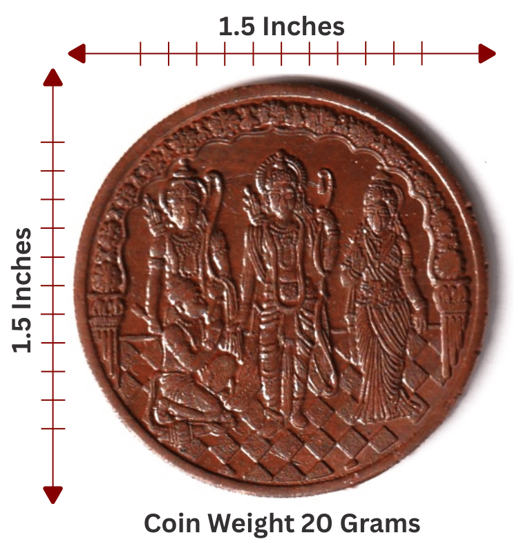 Extremely Rare 20 Gram UKL 1 Anna 1818 Ram, Sita, Laxman & Hanuman - India old Coin Collection Extremely Rare 20 Gram UKL 1 Anna 1818 Ram, Sita, Laxman & Hanuman - India old Coin Collection
