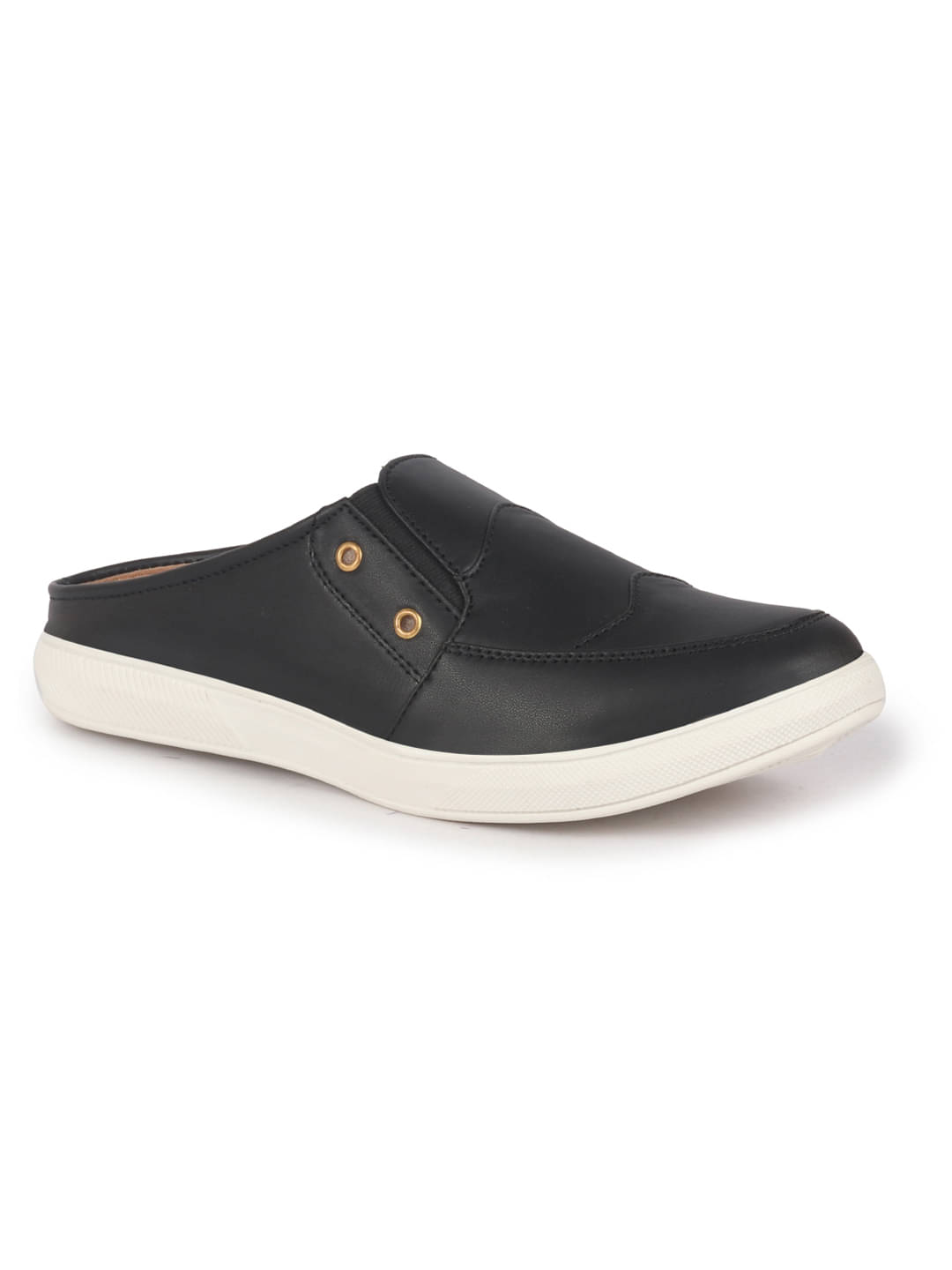     			Fausto Black Men's Mules Shoes
