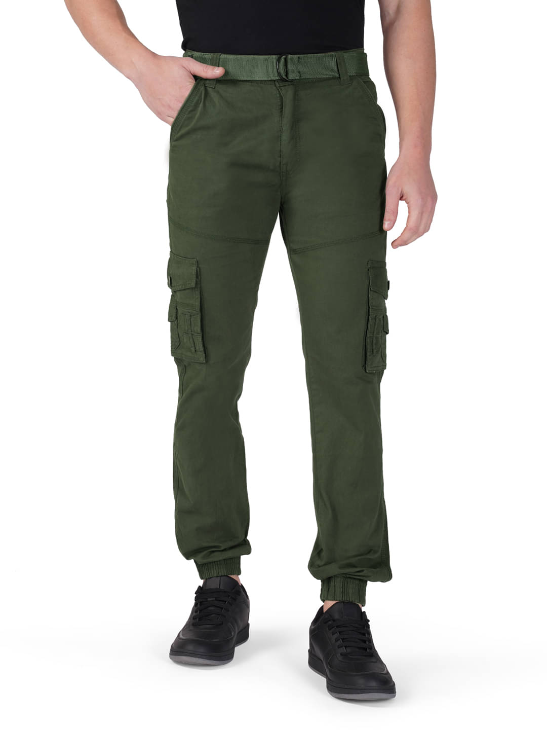     			HYMEN LEGIONS Regular Flat Men's Cargos - Dark Green ( Pack of 1 )