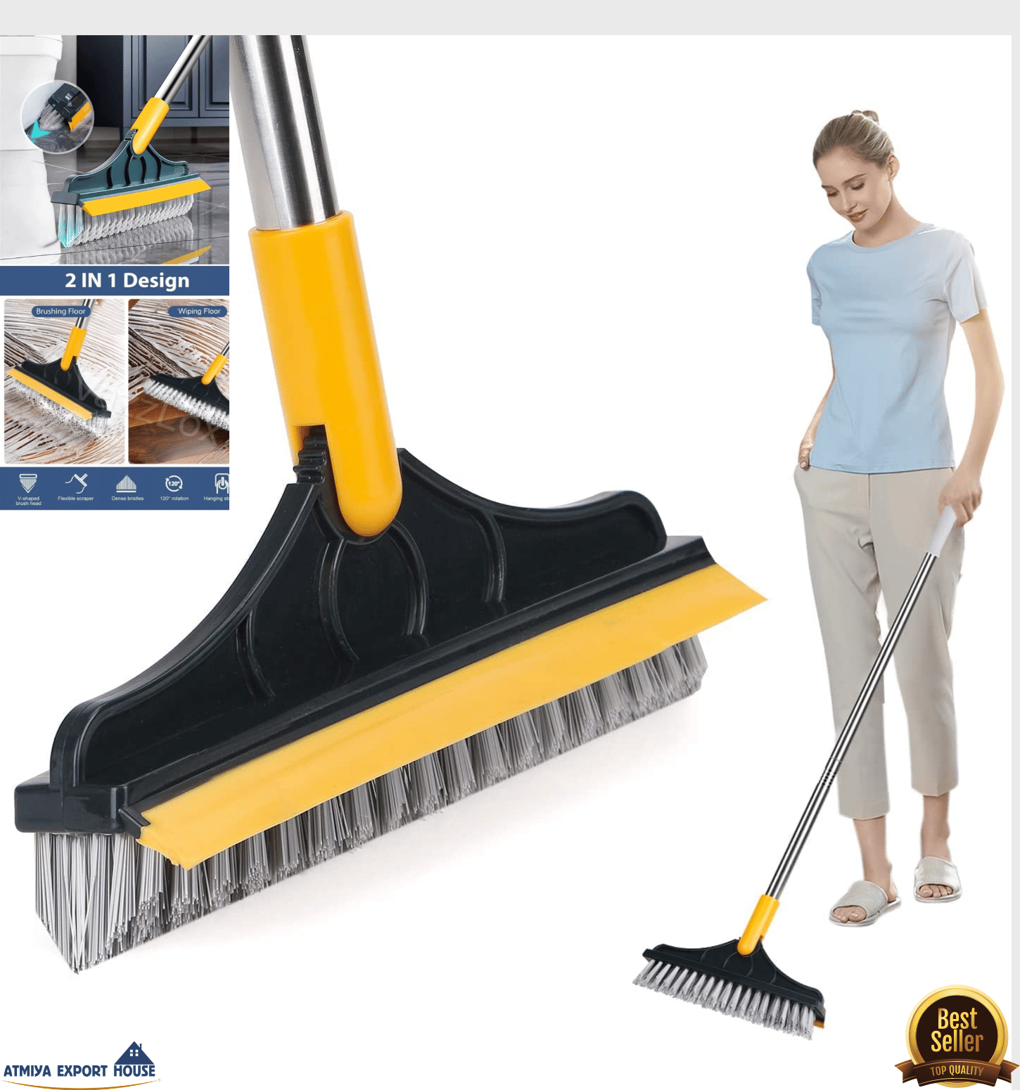 JAGIRA DIVINE TOUCH Wet & Dry Mop ( Adjustable Handle ) JAGIRA DIVINE TOUCH Wet & Dry Mop ( Adjustable Handle )