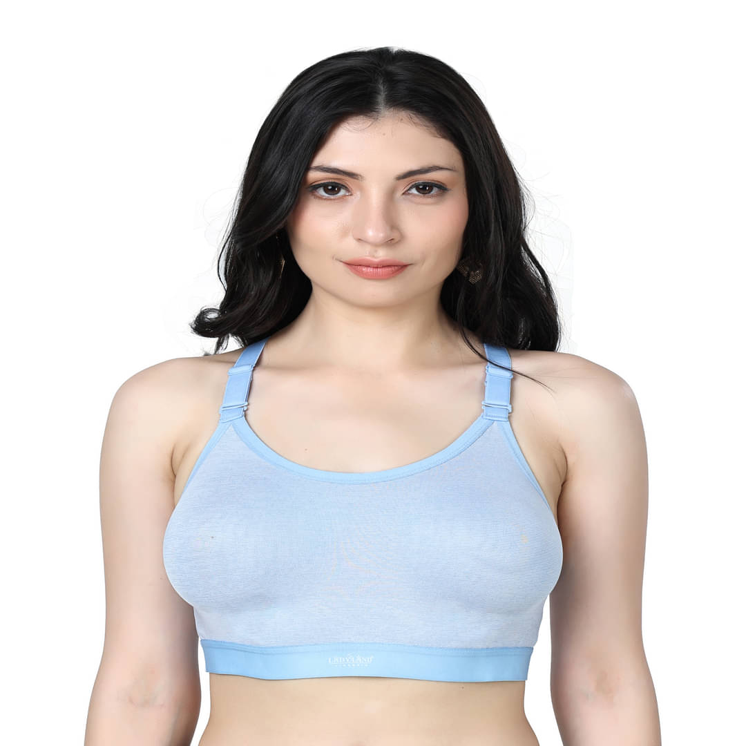 Ladyland Pack of 2 Lycra Non Padded Everyday Bra For Women ( Multicolor ) Ladyland Pack of 2 Lycra Non Padded Everyday Bra For Women ( Multicolor )