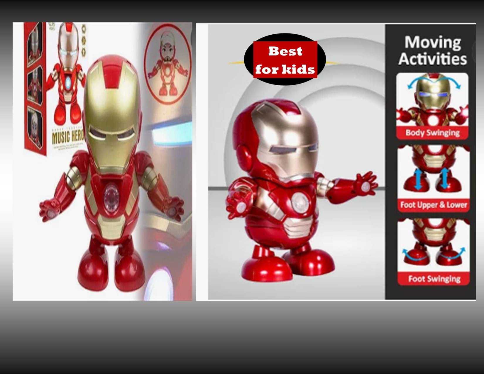     			MUSICAL AND DANCING  TOY / DANCING ROBOT RED COLOR