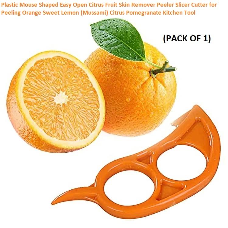 Meghal Plastic Mouse Shaped Easy Open Citrus Fruit Skin Remover Peeler Slicer Meghal Plastic Mouse Shaped Easy Open Citrus Fruit Skin Remover Peeler Slicer