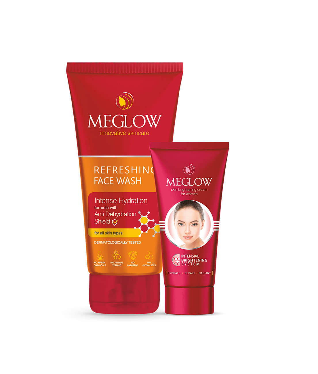 Meglow Brightening Cream & Refreshing Face Wash Combo For Healthy, Glowing Skin | Deep Cleanse, Hydrate & Glow | For Women Meglow Brightening Cream & Refreshing Face Wash Combo For Healthy, Glowing Skin | Deep Cleanse, Hydrate & Glow | For Women