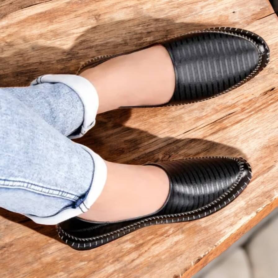     			NUREX Black Men's Slip on