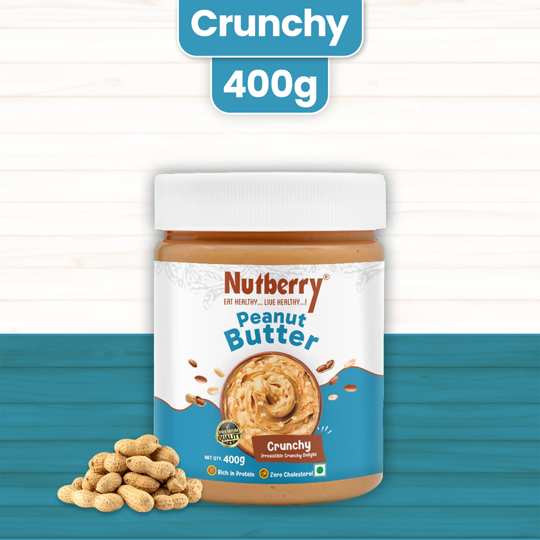 Nutberry 400 gm Crunchy Nut Butter ( Pack of 1 ) Nutberry 400 gm Crunchy Nut Butter ( Pack of 1 )