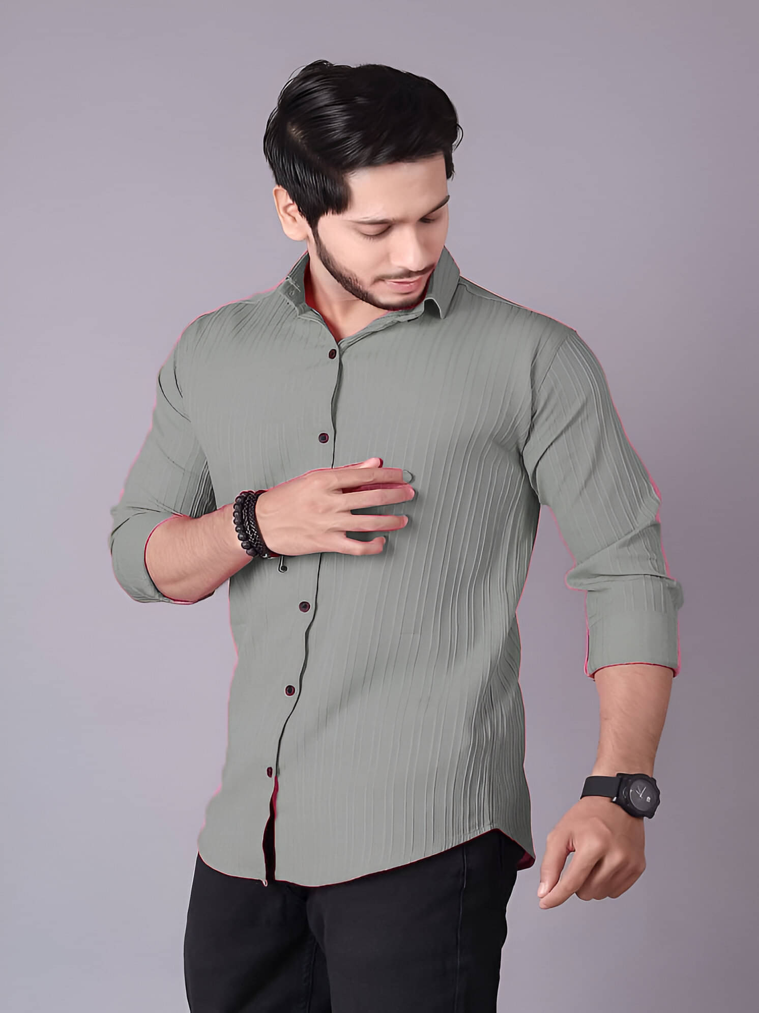 OQUENT Poly Cotton Regular Fit Self Design Full Sleeves Men's Casual Shirt - Sea Green ( Pack of 1 ) OQUENT Poly Cotton Regular Fit Self Design Full Sleeves Men's Casual Shirt - Sea Green ( Pack of 1 )