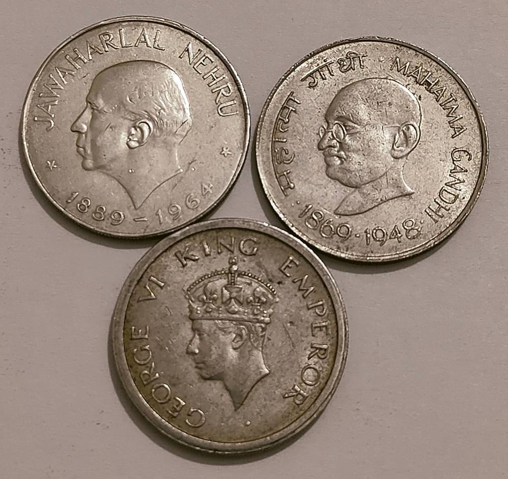 One 1 Rs. Three Different Commemorative 3 Coins Set, Collector Choice One 1 Rs. Three Different Commemorative 3 Coins Set, Collector Choice