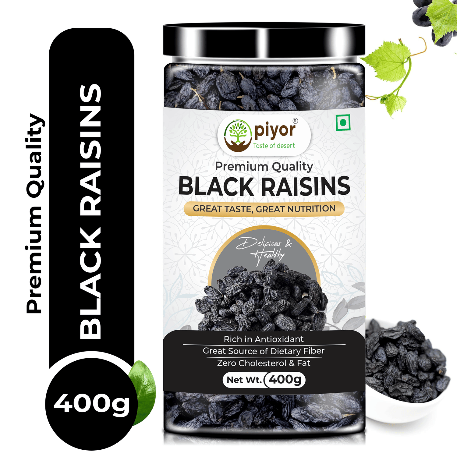 Piyor Black Raisins 400g | Kali Kismis Dry Fruits Piyor Black Raisins 400g | Kali Kismis Dry Fruits