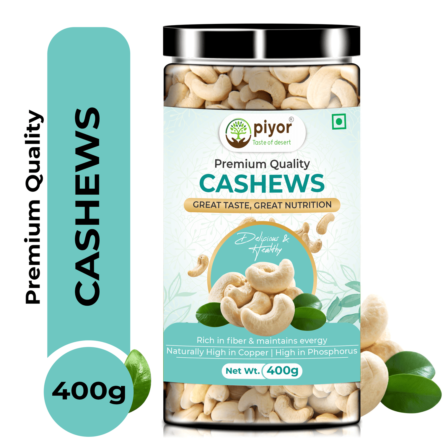     			Piyor Cashew nut (Kaju) 400g | Plain Kaju W320