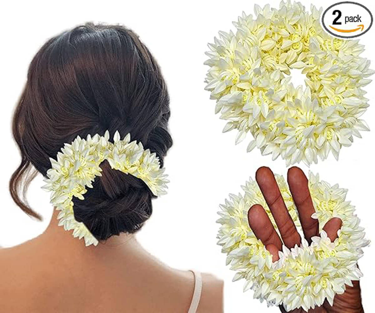     			Rhosyn Off-White Women's Scrunchie ( Pack of 2 )