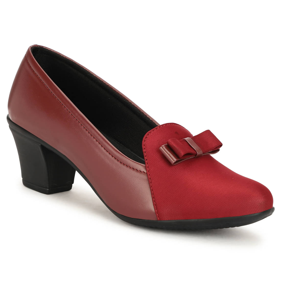    			Rimezs Maroon Women's Slip On Heels