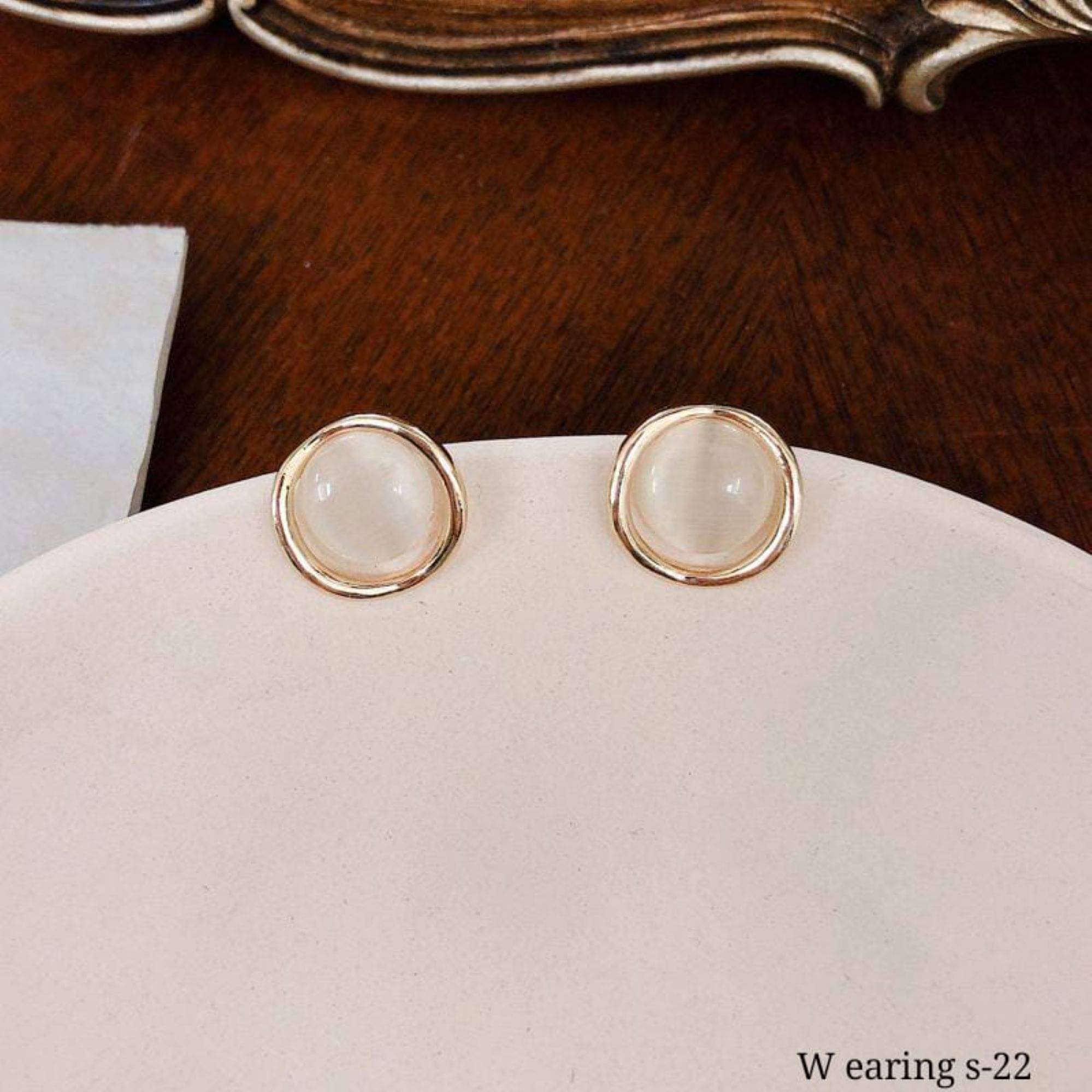     			SHANKHRAJ MA LL Gold Stud Earrings ( Pack of 1 )
