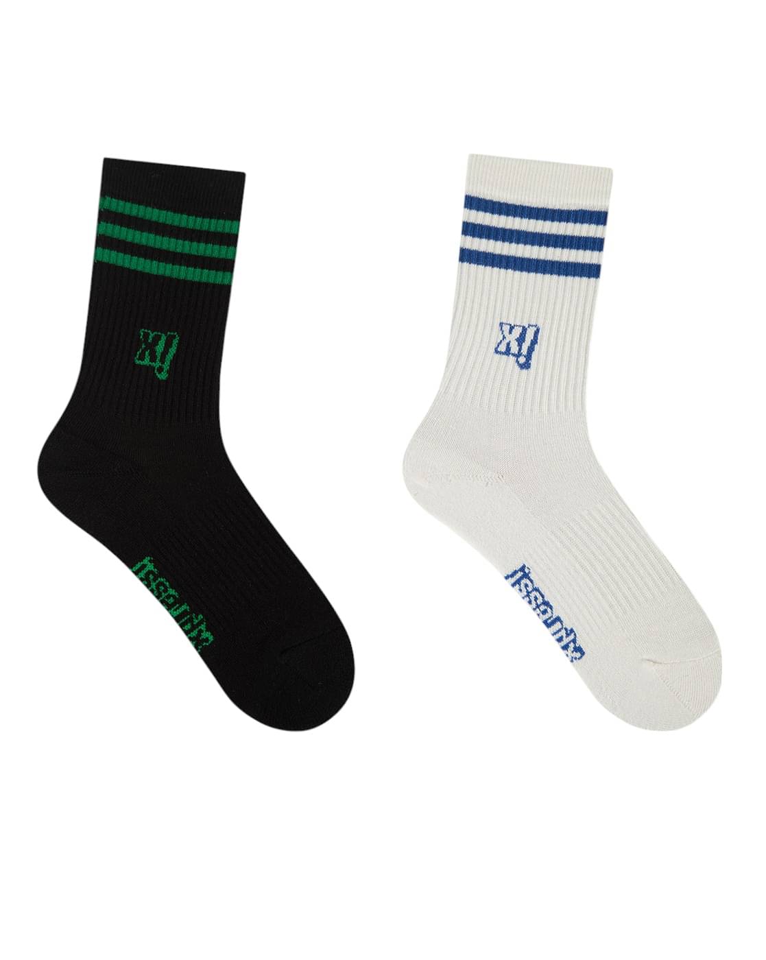     			SOCKSXPRESS Pack of 2 Men's Cotton Mid Length Socks ( Black )