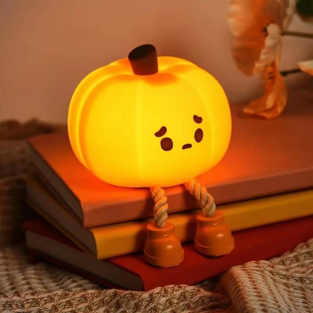     			Saykhus Orange Bedside Table Lamp ( Pack of 1 )