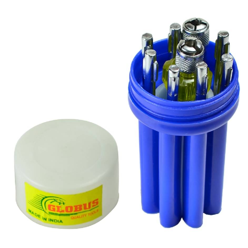     			Globus 205 SCREWDRIVER SET OF 9 WITH TESTER Combination Screwdriver Set.