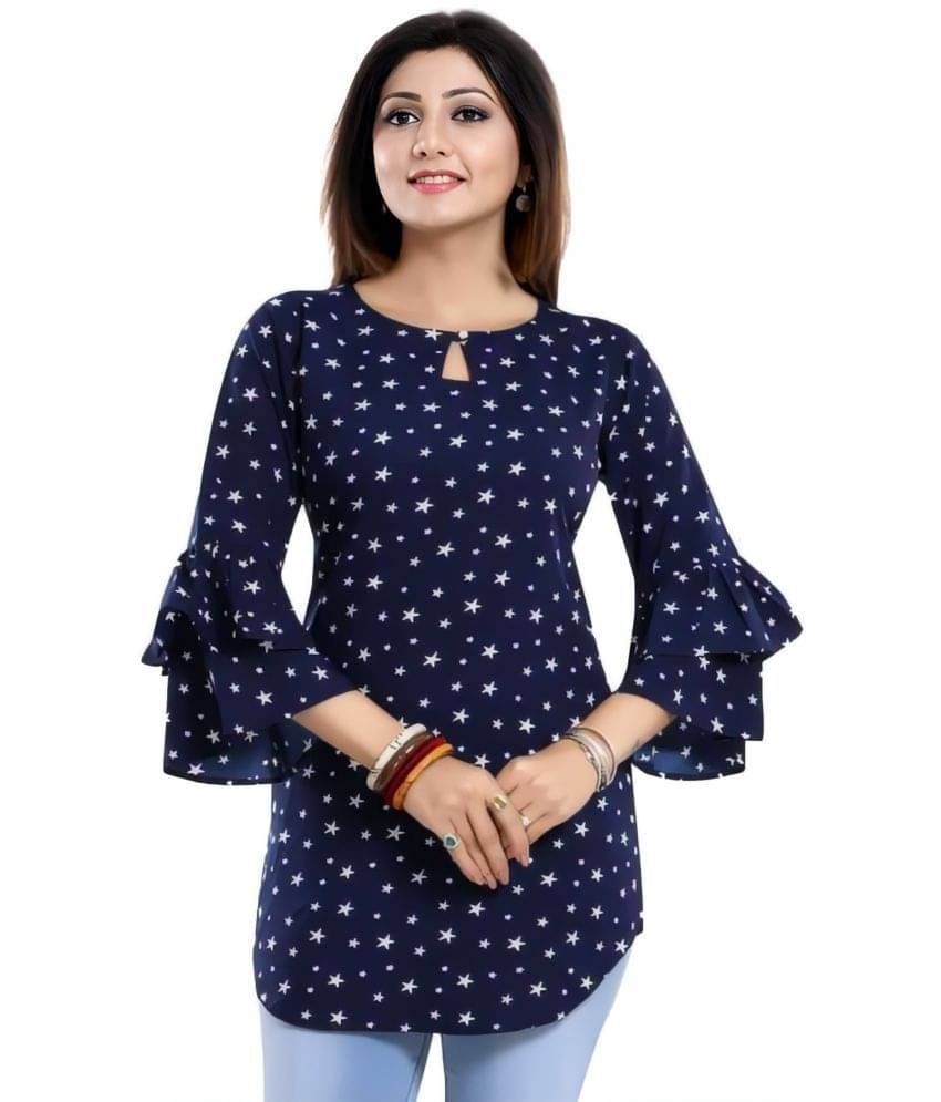     			Shcon Women's Crepe Tunic ( Blue )