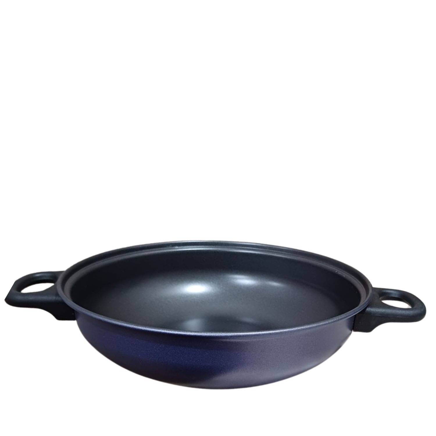 Shopeleven Non-Stick Aluminium Kadhai & Wok Heavy Bottom Bakelite Handle 3 mm Thickness 24 cm Diameter ( 1.5 L ) Shopeleven Non-Stick Aluminium Kadhai & Wok Heavy Bottom Bakelite Handle 3 mm Thickness 24 cm Diameter ( 1.5 L )