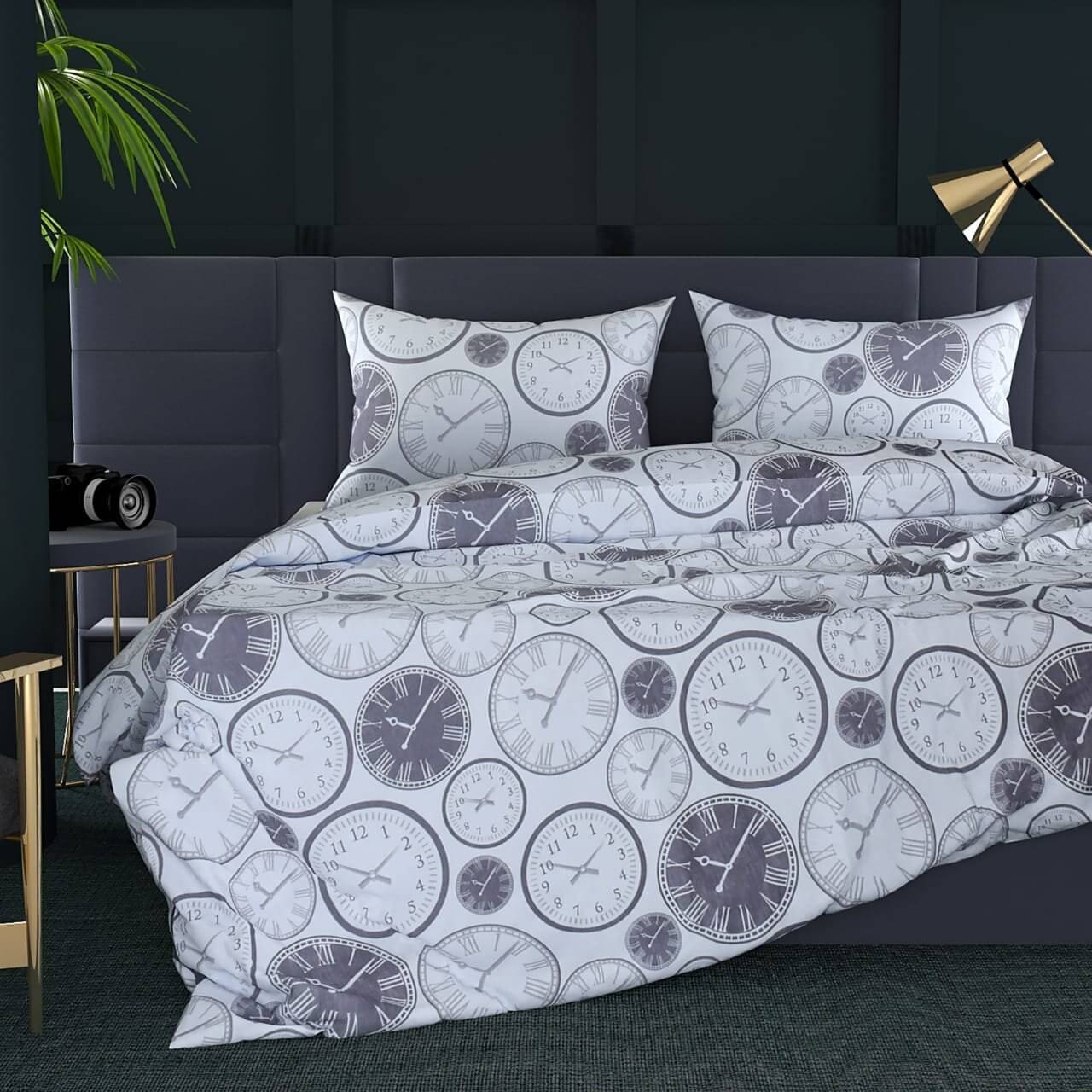     			Sky Tex Poly Cotton 1 Double Bedsheet with 2 Pillow Covers ( Off White )