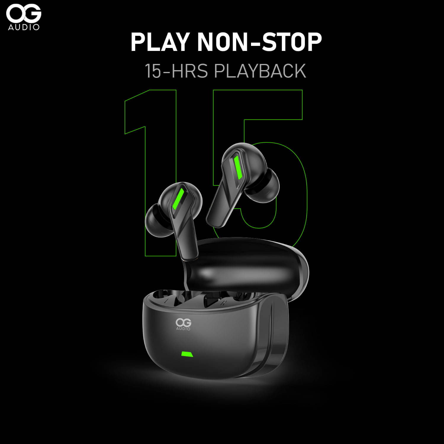     			True Wireless in Ear Earbuds with 48H Playtime, Clear Calling 4 Mics, 45ms Low Latency Gaming, Premium Grip, 13mm Bass Drivers, Type-C Fast Charging