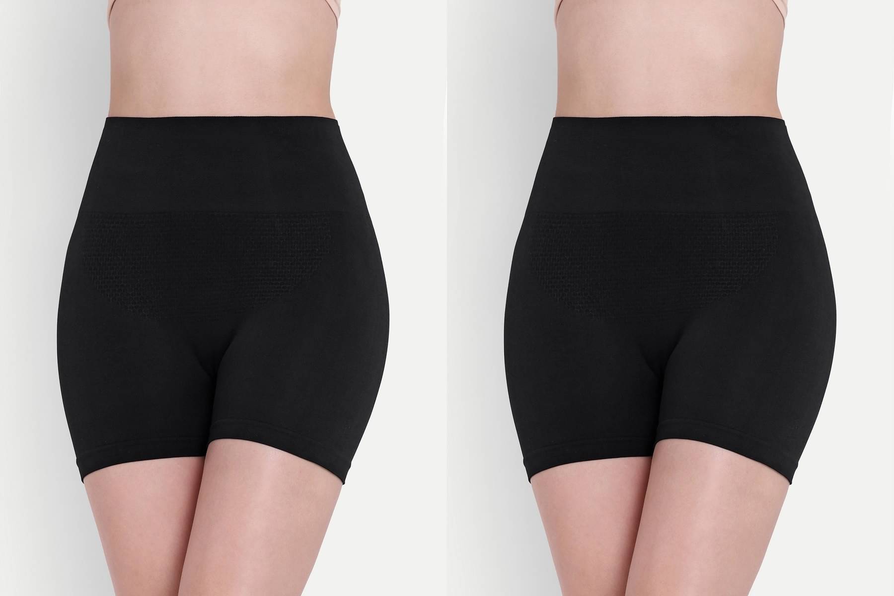     			Trulymart Pack of 2 Cotton Women's Tummy Tucker ( Black )