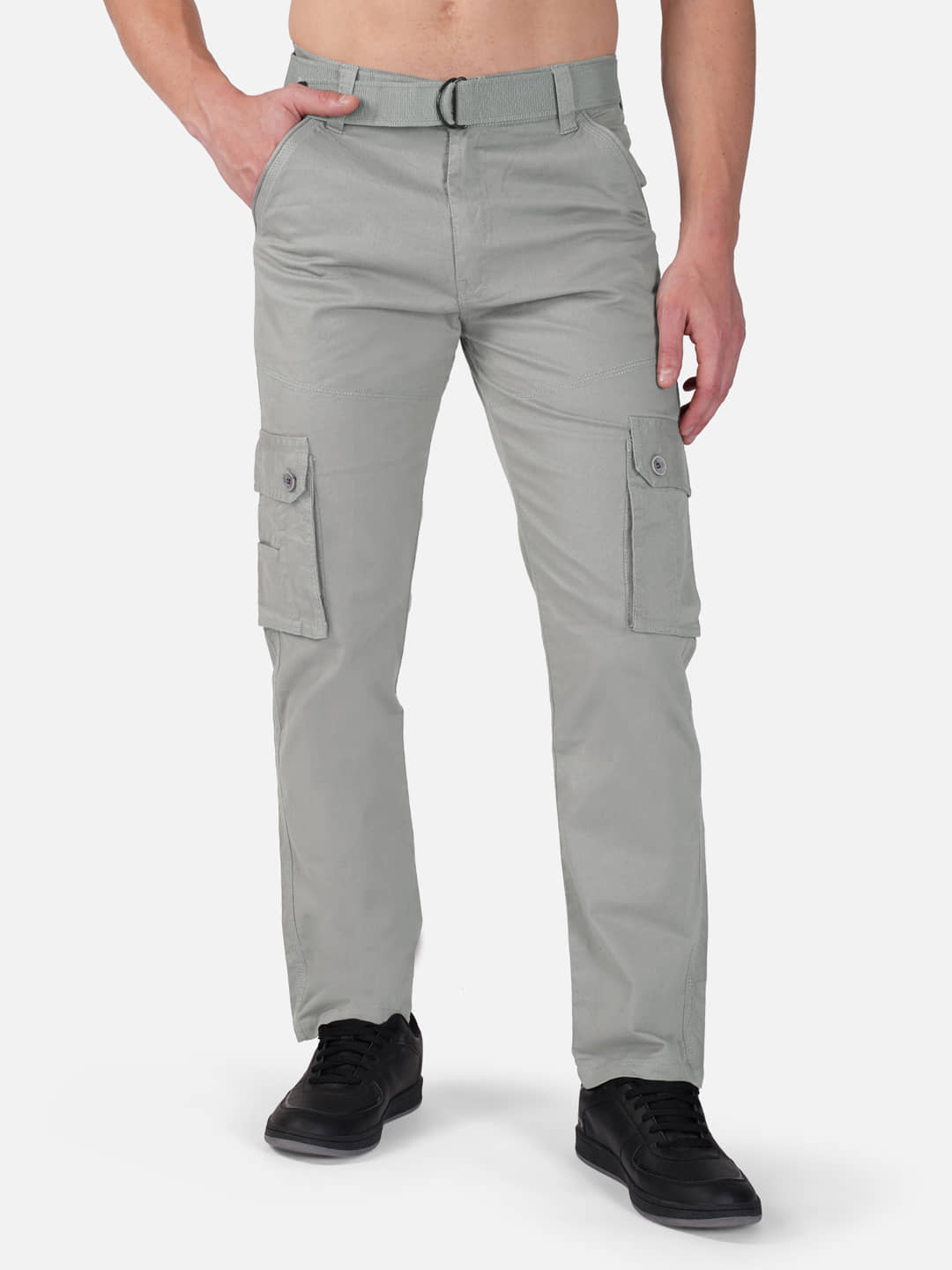WARBURG Regular Flat Men's Cargos - Green ( Pack of 1 ) - Trousers | Buy online on ZillyBuy