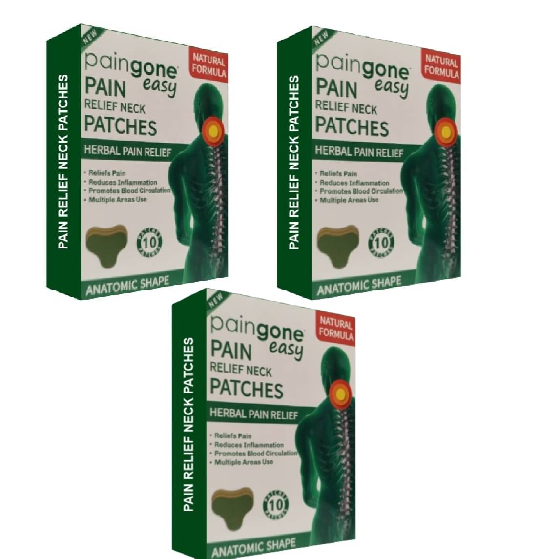     			pink square Pain Relief Patch ( Pack of 3 )