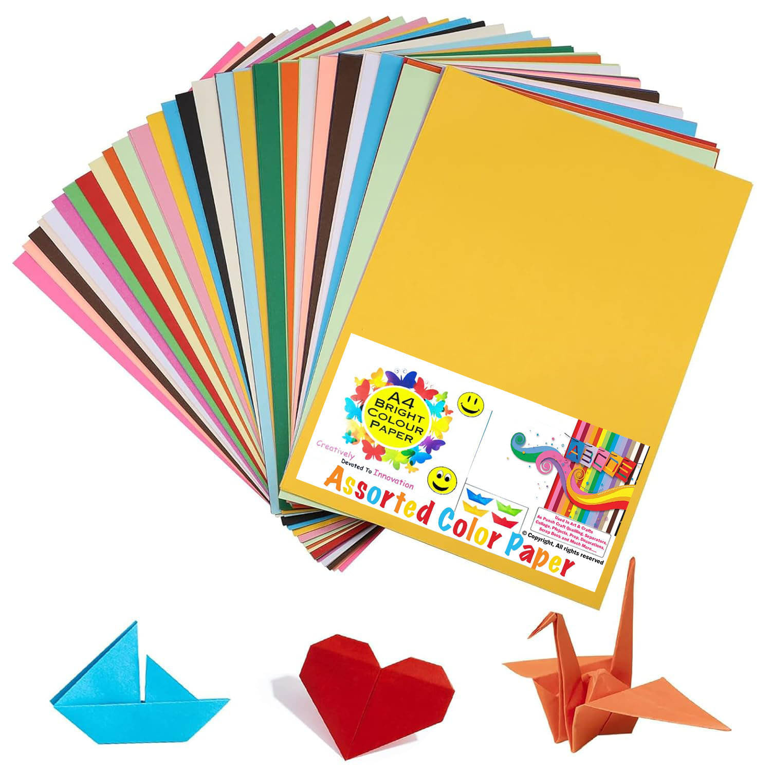     			viDixn (VIDX-3) Multicolour A4 Size Sheet, 200 Piece 20 Sheets Each Colour Printing Papers, Art & Craft Paper Sheets, Double Sided Coloured DIY Craft Smooth Finish for Home, School, Office (Pack-1)